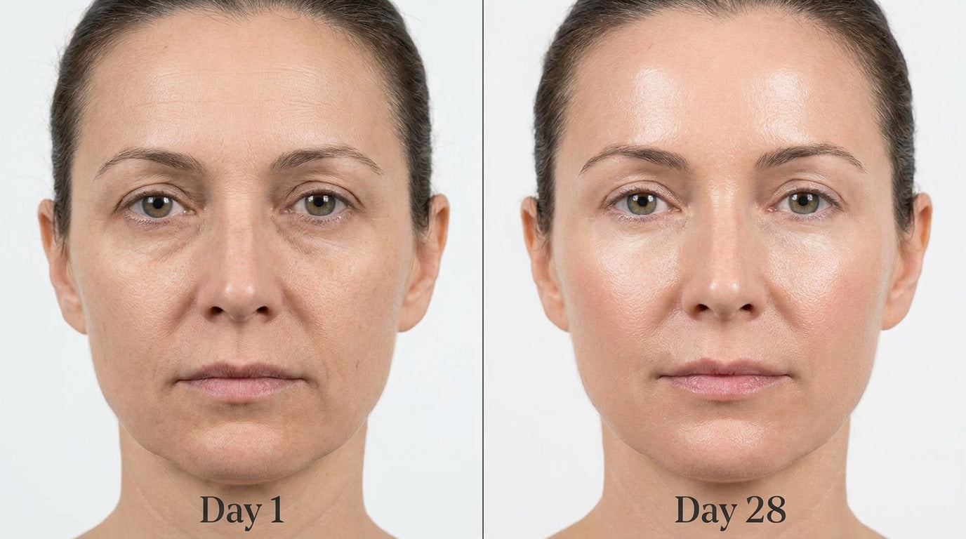 Before and after comparison